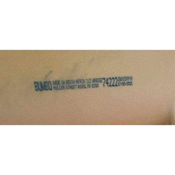 RARE Bumbo Diaper Changing Pad, Ergonomic Baby Changing Mat Belt Mimosa Yellow - Picture 8 of 8